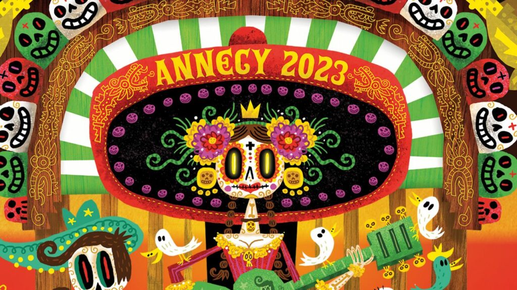 Cartel oficial del Festival de animación Annecy 2023