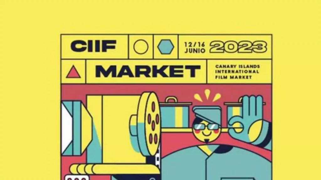 Cartel oficial de la 19 edición del CIIF Market: Canary Islands International Film Market, celebrado en 2023. CIIF Market se celebra en Santa Cruz de Tenerife, siendo un evento clave para la industria audiovisual en España.