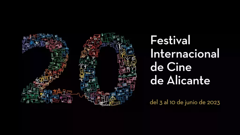 Cartel oficial de la 20ª edición del Festival de Cine de Alicante, celebrado en junio de 2023