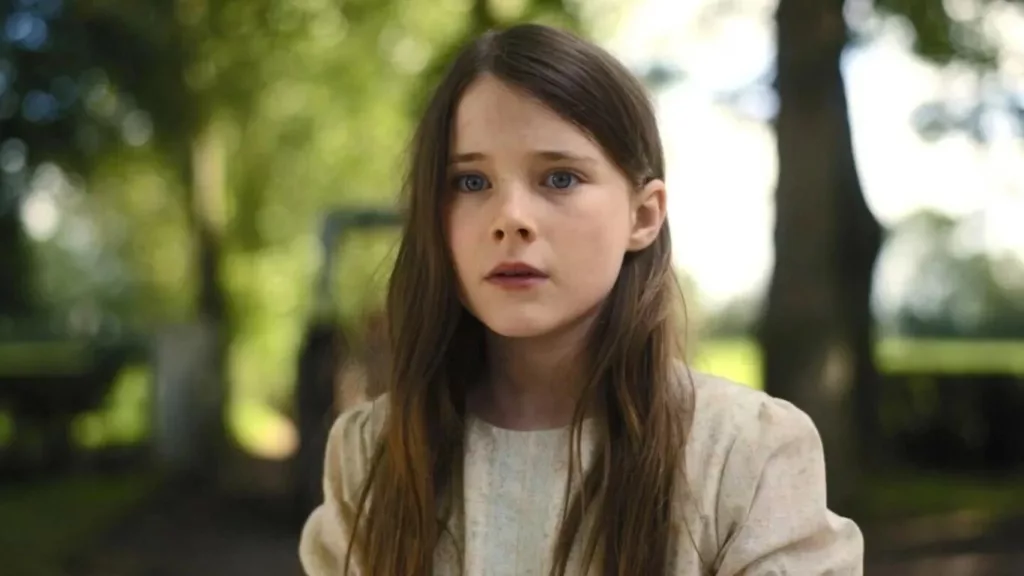 Fotograma de The Quiet Girl, donde aparece Catherine Clinch, la pequeña protagonista de esta encantadora película